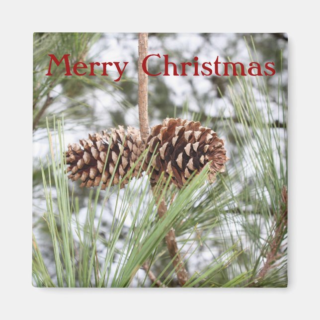 Íman Pine Christmas Magnet (Frente)
