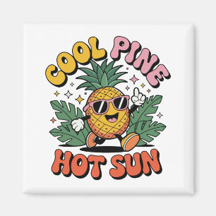 Íman Pine Cool Sol Quente Vibrações de Verão do Abacate