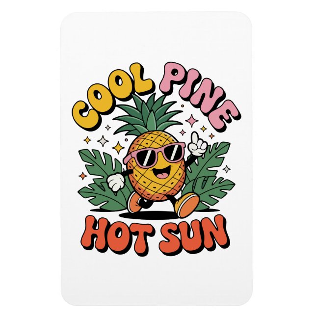 Íman Pine Cool Sol Quente Vibrações de Verão do Abacate (Vertical)