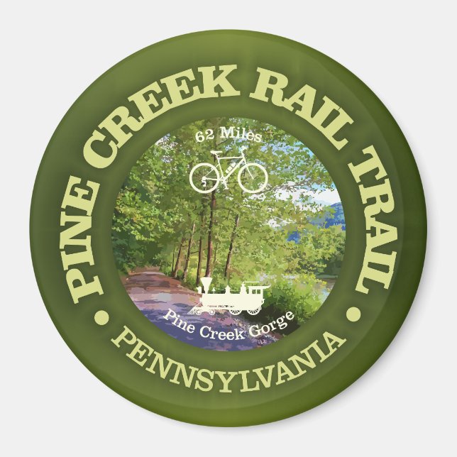 Íman Pine Creek Rail Trail (ciclismo c) (Frente)