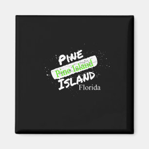 Íman Pine Island Beaches Fl Flórida Souvenir D
