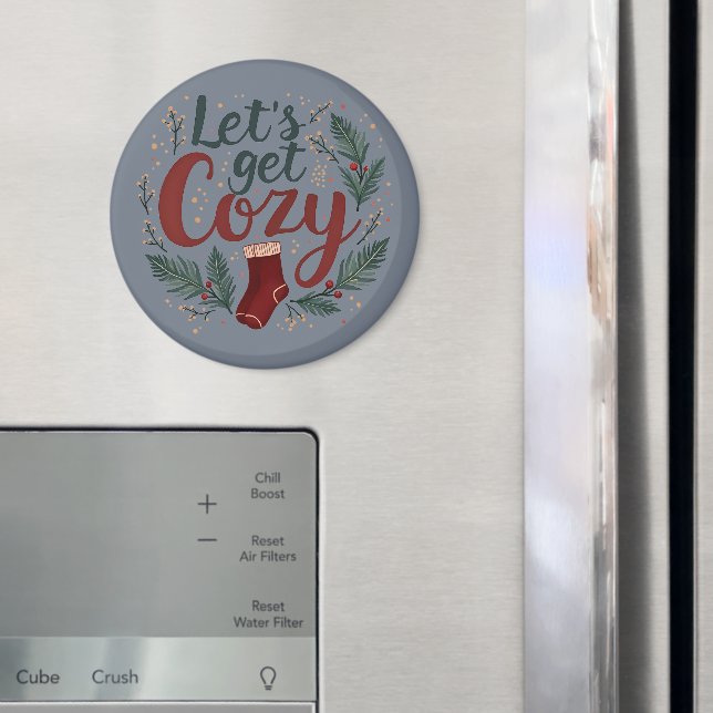 Íman Pineiro de Férias Aconchegante com Letreiro (In Situ (Fridge))