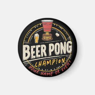 Íman Ping Pong Beer League Personalizado