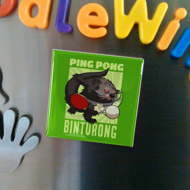 Íman Ping Pong Binturong Funny Mesa Bearcat (Criador carregado)