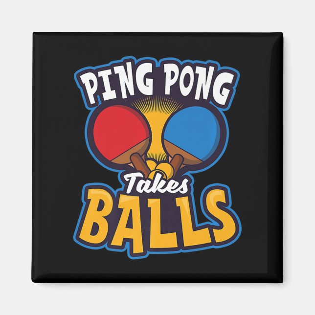 Íman Ping Pong leva Design de bolas Tênis (Frente)