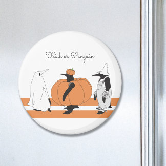 Íman Pinguim Abóbora Cartoon Bonito Funny Halloween