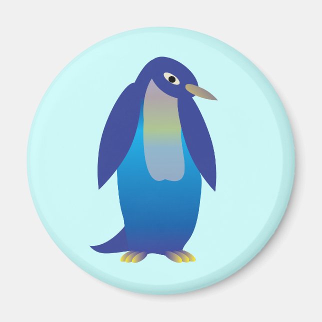 Íman pinguim azul (Frente)