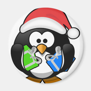 Íman Pinguim com presentes