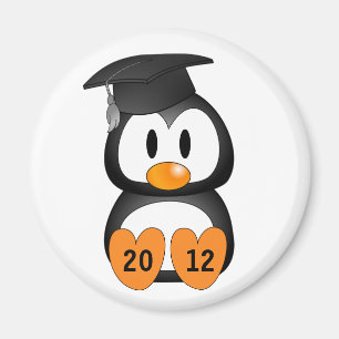 Íman Pinguim customizável da graduação