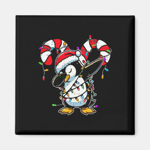 Íman Pinguim Dab Natal Cana de Açúcar de Natal Inverno