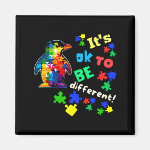 Íman Pinguim de Aceitação da Conscientização do Autismo