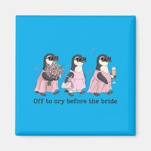 Íman Pinguim de Casamento Engraçado Para Chorar Antes d