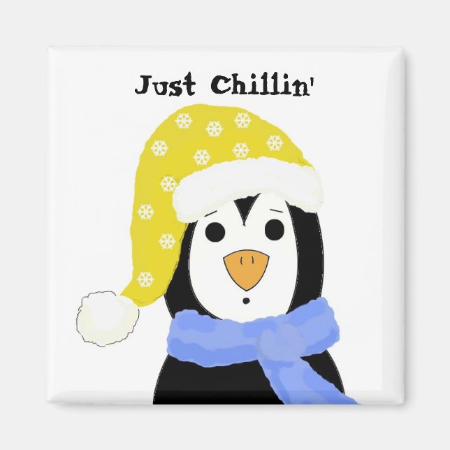 Íman Pinguim de desenho animado (Frente)