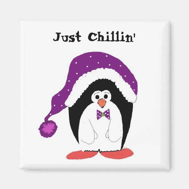 Íman Pinguim de desenho animado (Frente)