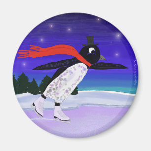 Íman Pinguim de patinagem