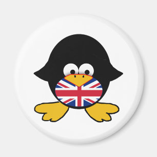 Íman Pinguim de Union Jack