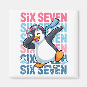 Íman Pinguim engraçado de Natal Dabbing Xmas Dab Seis S