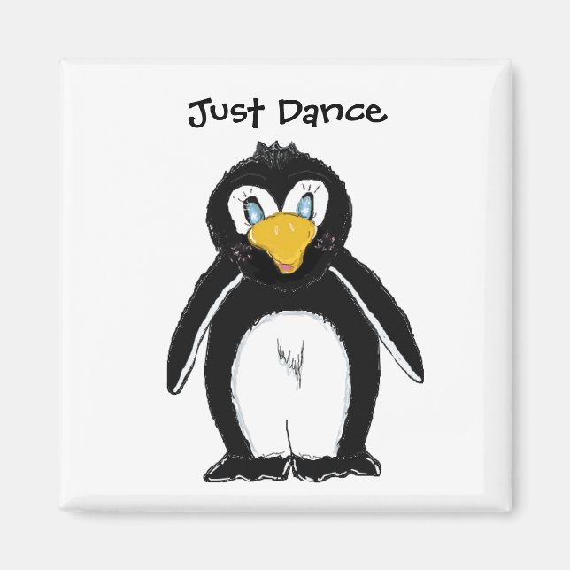 Íman Pinguim Fofo - Apenas Dança (Frente)