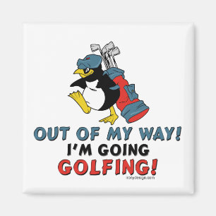 Íman Pinguim Golfing
