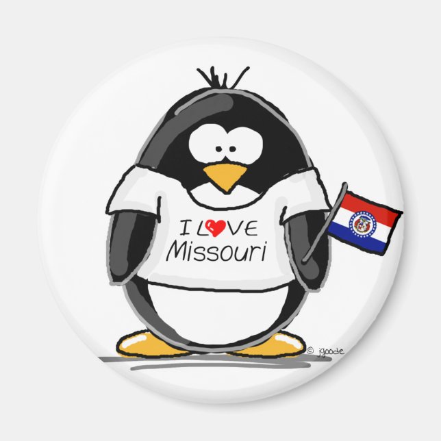 Íman Pinguim Missouri (Frente)