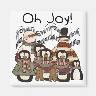 Íman Pinguim Oh Joy Camisetas de Natal e presentes