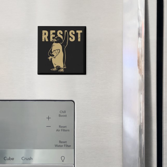 Íman Pinguim Resiste Pinguins Protestam Contra Tarifas (In Situ (Fridge))