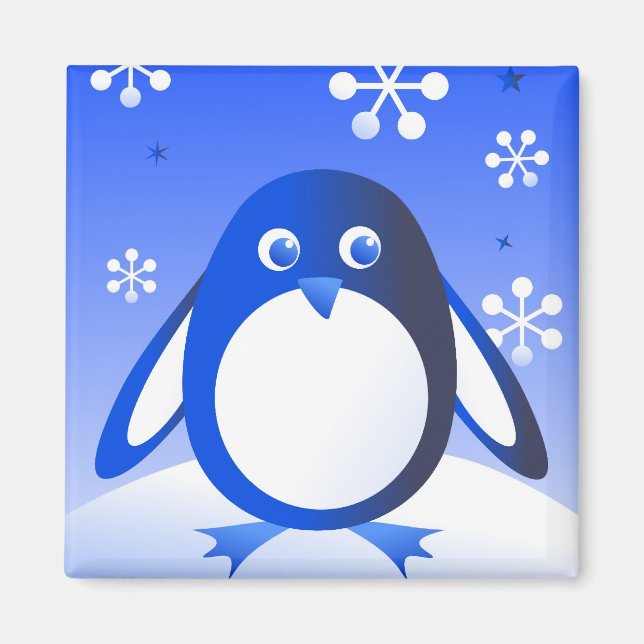 Íman Pinguim retrô (Frente)