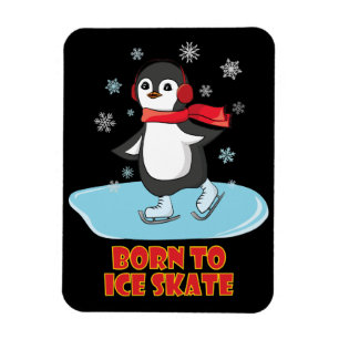 Íman Pinguim Skate De nascer A Gelo