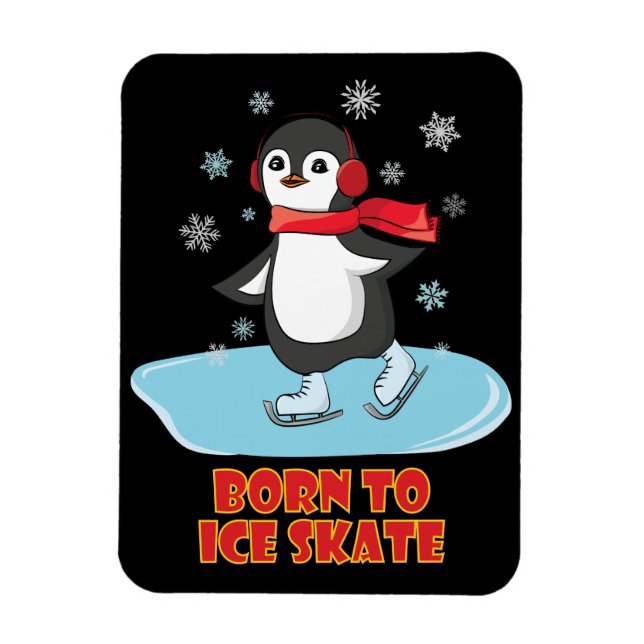 Íman Pinguim Skate De nascer A Gelo (Vertical)