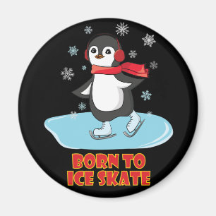 Íman Pinguim Skate De nascer A Gelo