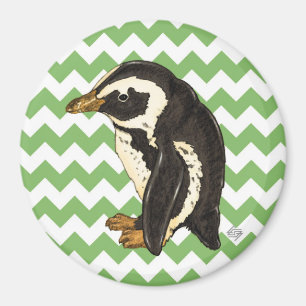 Íman Pinguim verde da viga