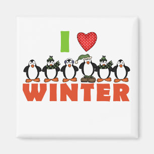 Íman Pinguins adoram Camisetas e presentes de inverno