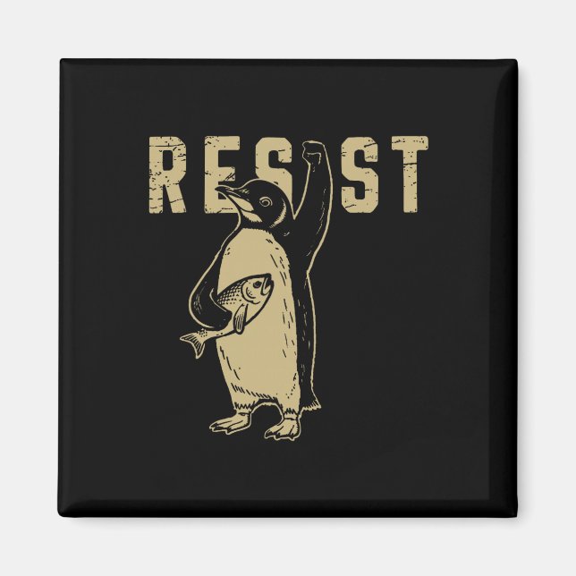 Íman Pinguins Com Nadadeiras Para Cima Resistem Pinguin (Frente)