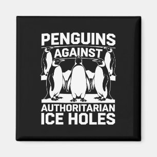 Íman Pinguins Contra Buracos de Gelo Autoritários Resis
