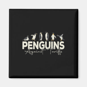 Íman Pinguins contra Tarifas Animais Engraçados Retro R