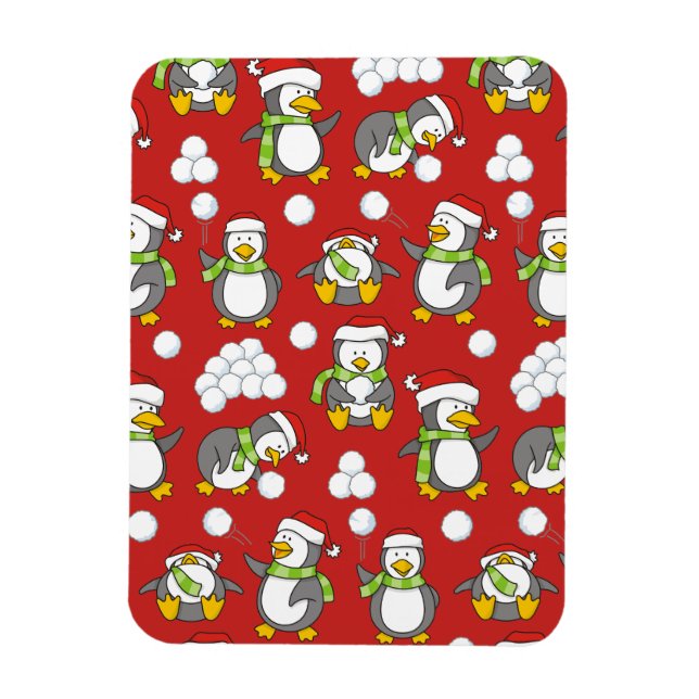 Íman Pinguins de Natal (Vertical)
