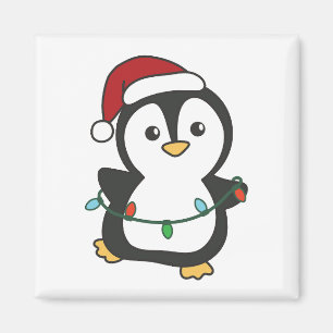 Íman Pinguins de Natal de Inverno Pinguins