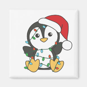 Íman Pinguins de Natal de Inverno Pinguins