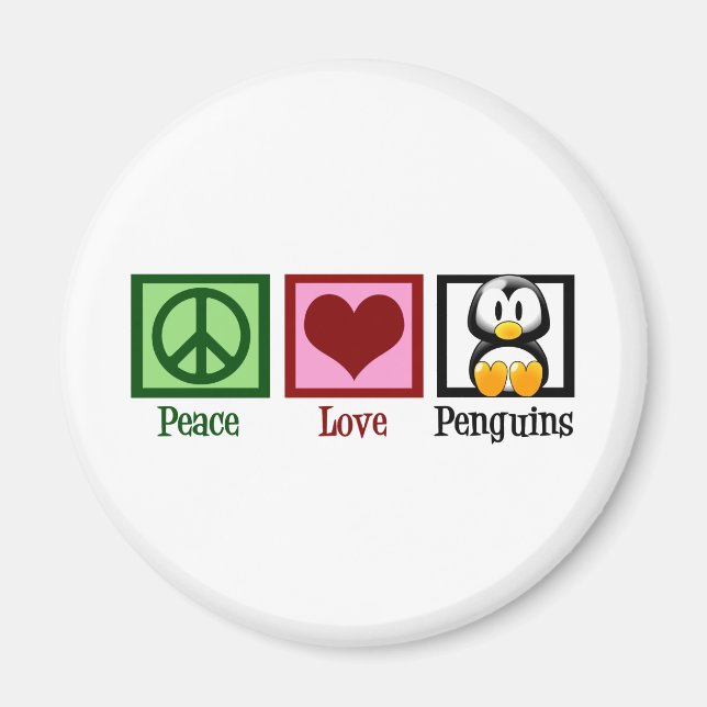 Íman Pinguins de Paz e Amor (Frente)