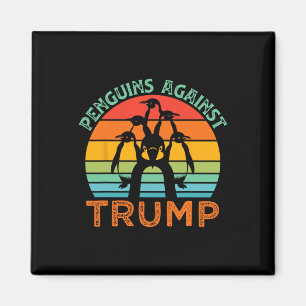 Íman Pinguins Engraçados Contra Trump Tarifas Engraçada
