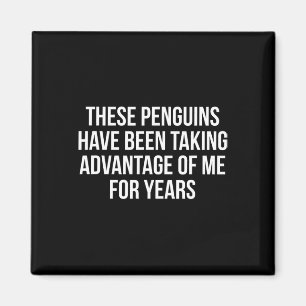 Íman Pinguins Engraçados Tarifas Sarcasmo Político Humo