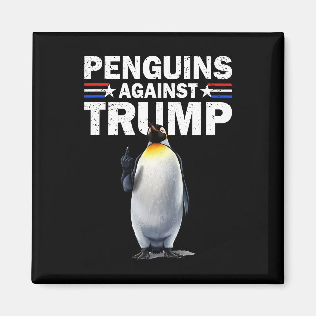 Íman Pinguins Pinguins Contra Pinguins Engraçados (Frente)