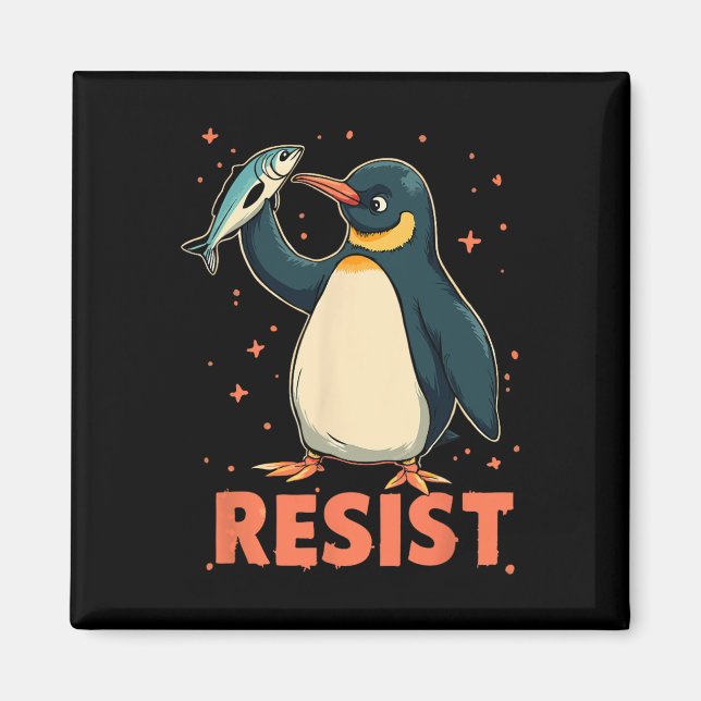 Íman Pinguins Pinguins Contra Pinguins Engraçados (Frente)