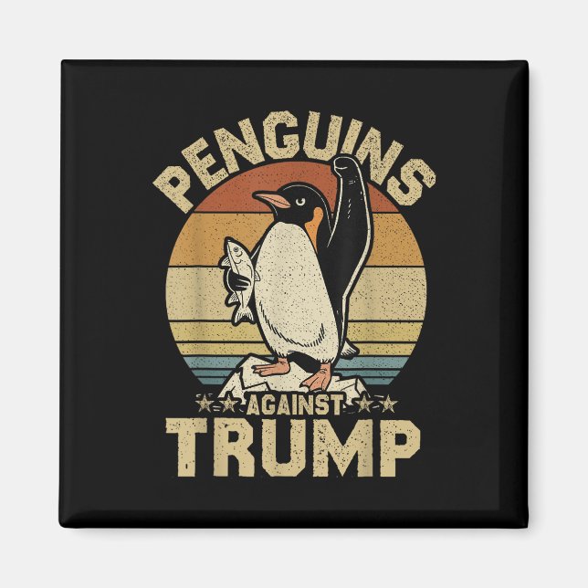 Íman Pinguins Pinguins Contra Pinguins Engraçados (Frente)