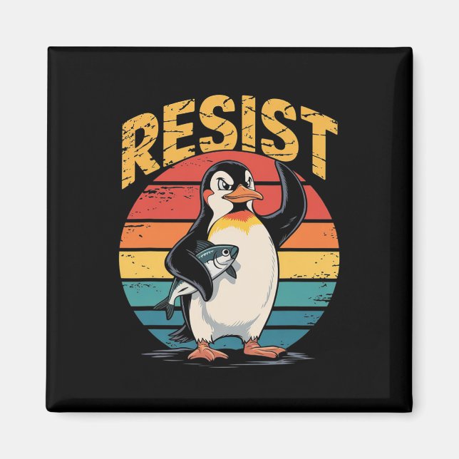 Íman Pinguins Pinguins Contra Pinguins Engraçados (Frente)