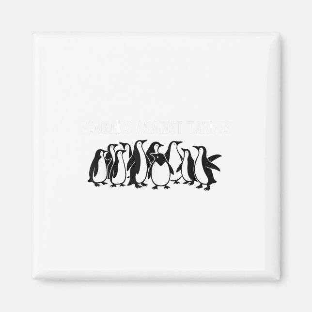 Íman Pinguins protestam contra Tarifas Engraçado Tar Pi (Frente)