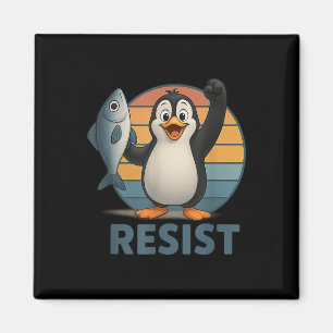 Íman Pinguins resistentes ao ativismo pinguim protestam