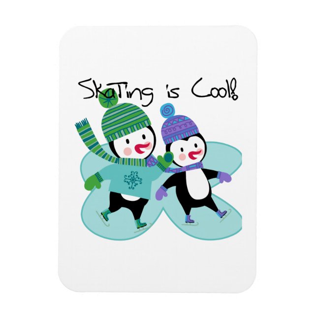 Íman Pinguins Skating é Legal (Vertical)