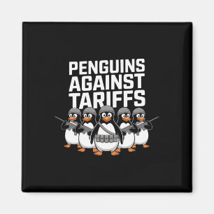 Íman Pinguins Soldados Engraçados Contra Tarifas Sarcás