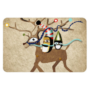 Íman Pinguins Viajando no inverno